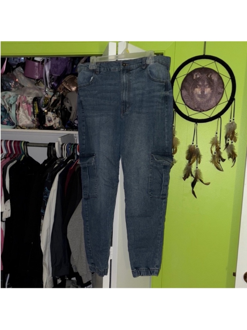 Ardene Light Blue Jogger Jeans XL